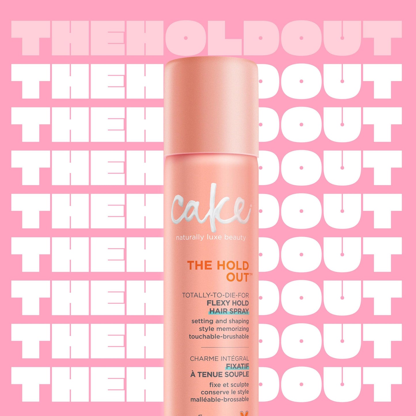 Cake Beauty Hairspray, The Hold Out - For Brushable, Touchable, Flexible Hold- Multi Tasking Styler- Vitamin E & Abyssinian Oil - For All Hair Types Beauty & Personal Care Cake Beauty
