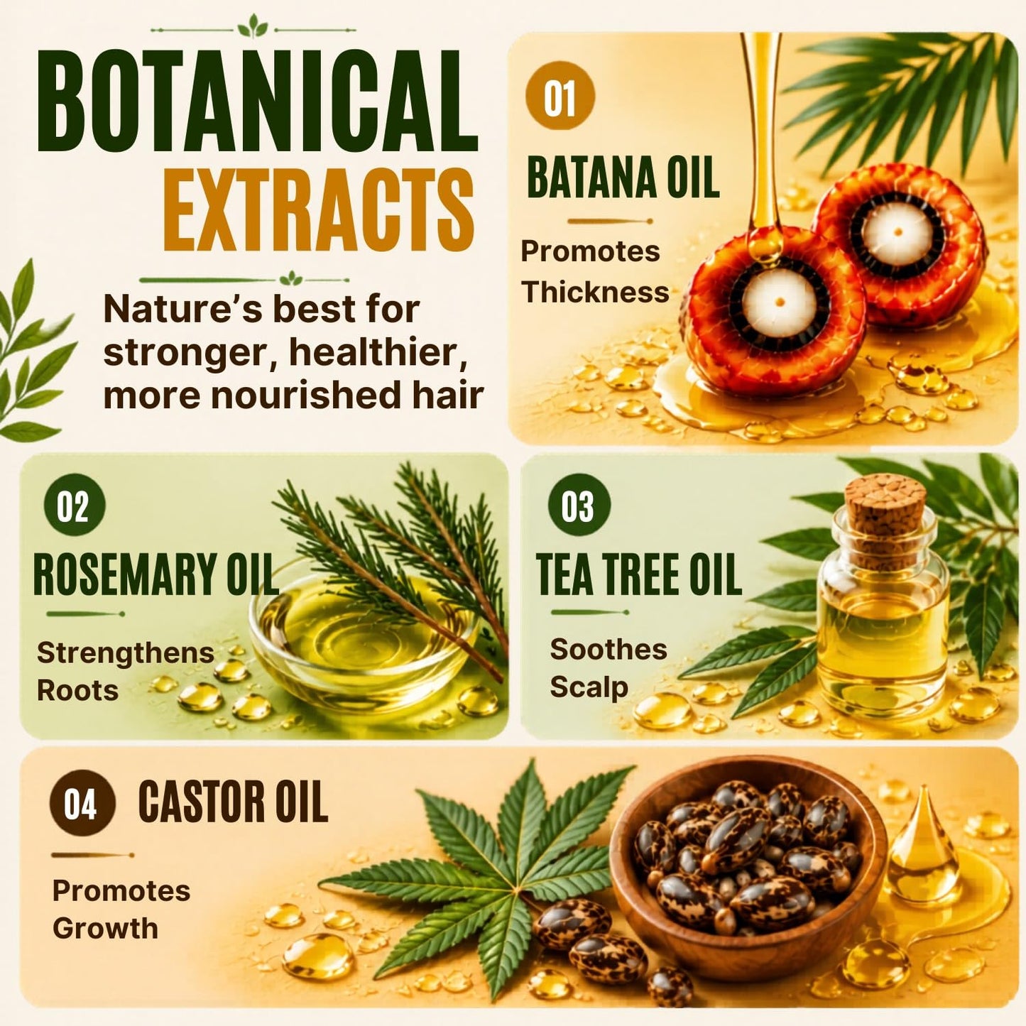 Batana Oil Shampoo for Hair Growth & Strength - Rosemary & Castor Oil Sulfate-Free Shampoo for Thinning, Dry, & Damaged Hair for Men and Women Beauty & Personal Care TRUÉ PURSUÉ