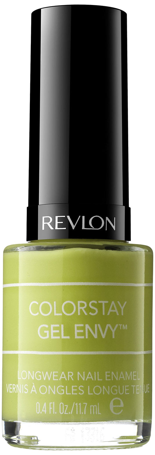 Revlon ColorStay Gel Envy Longwear Nail Polish, with Built-in Base Coat & Glossy Shine Finish, in Blue/Green, 220 In The Money, 0.4 oz Beauty & Personal Care REVLON