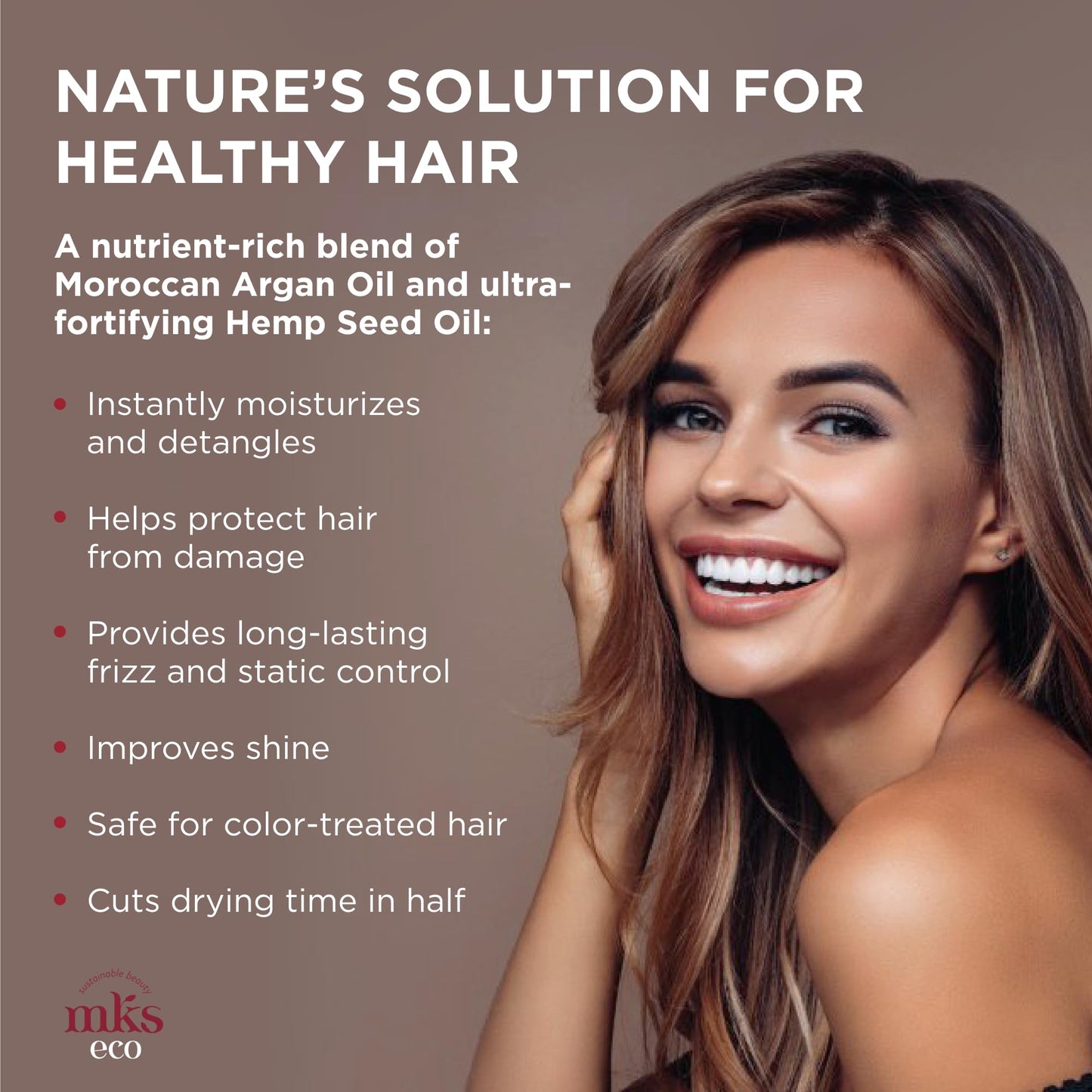 Earthly Body MKS eco X, Original Scent - 4 fl oz - Leave-In Treatment & Detangler - Moroccan Argan Oil, Hemp Seed Oil - Vegan & Cruelty Free Beauty & Personal Care Earthly Body