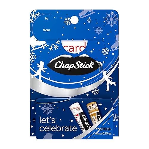 ChapStick Let’s Celebrate Holiday Lip Balm Gift Card Holder - 0.15 Oz (Pack of 2) Beauty & Personal Care ChapStick