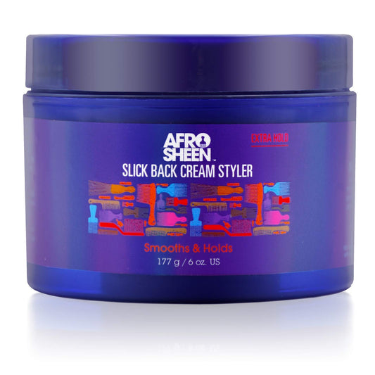 Afro Sheen Slick Back Cream Styler. Contains Shea Butter to smooth & holds. 6 Oz. Beauty & Personal Care Afro Sheen