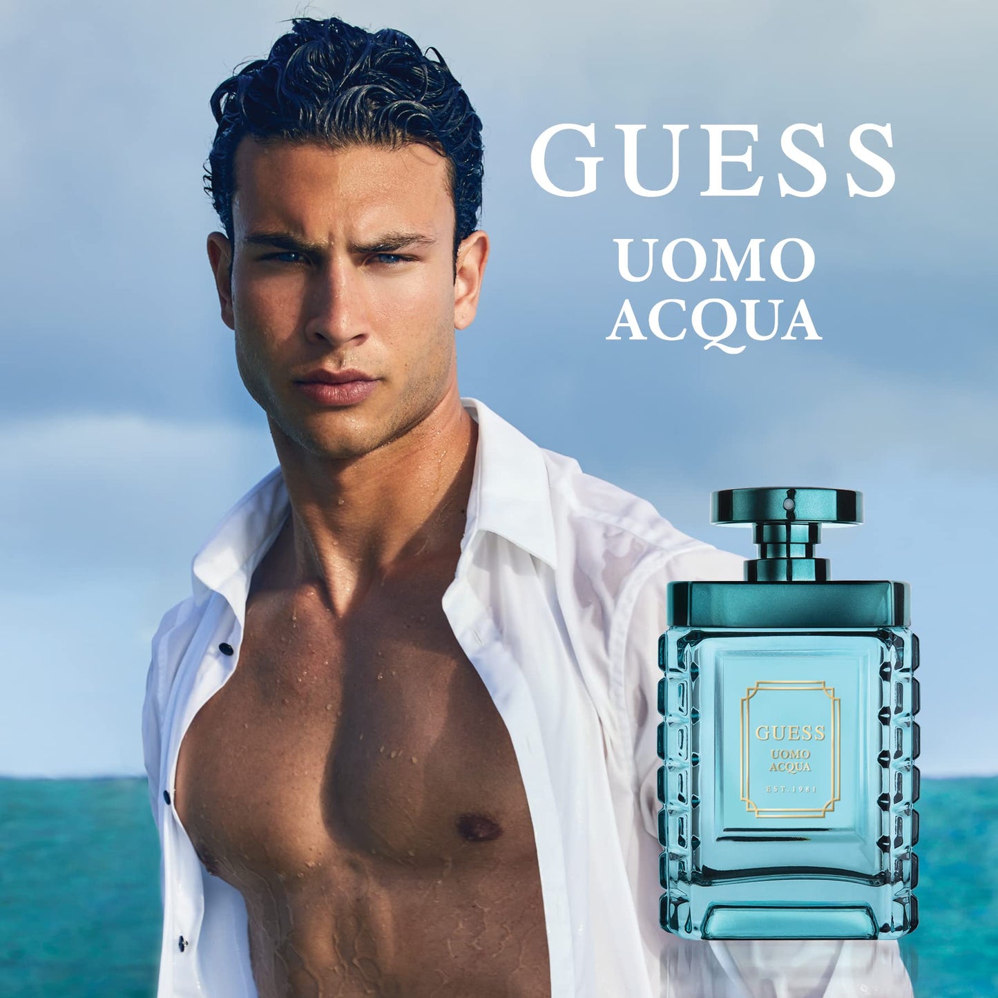 Guess Uomo Acqua Deodorizing Body Spray For Men, 6.0 Oz. Beauty & Personal Care GUESS
