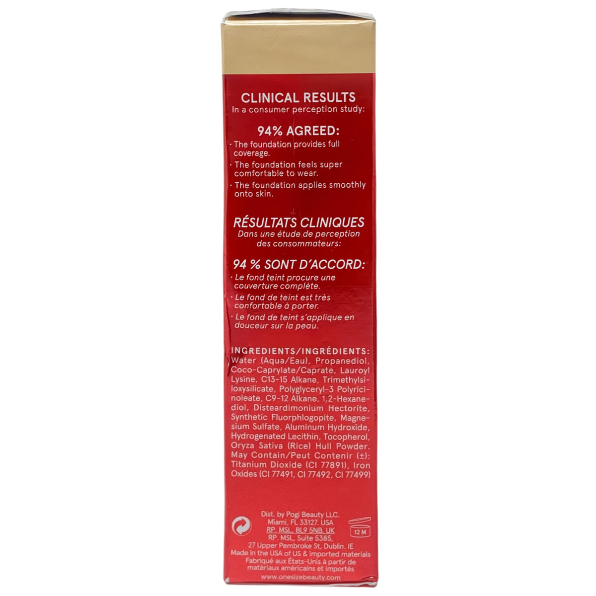 One Size Turn Up the Base Full Beat Waterproof Liquid Foundation - Fair 50 (NG), 30 mL / 1 fl oz