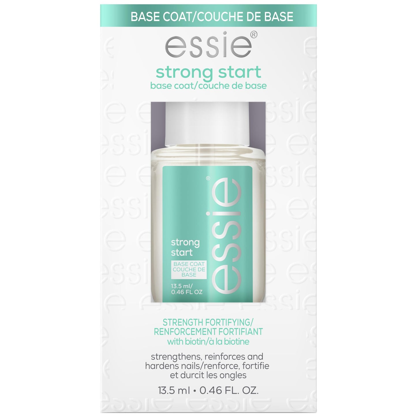 essie Nail Care, 8-Free Vegan, Strong Start Base Coat, strengthening nail polish, 0.46 fl oz Beauty and Personal Care essie Default Title
