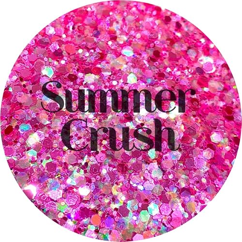 Pink Polyester Glitter | Craft Glitter | Glitter for Arts & Crafts | Tumblers | Cosmetics | Nails | Epoxy Resin Art | Slime | DIY | Body Glitter | 1 Beauty & Personal Care Glitter Heart Co.