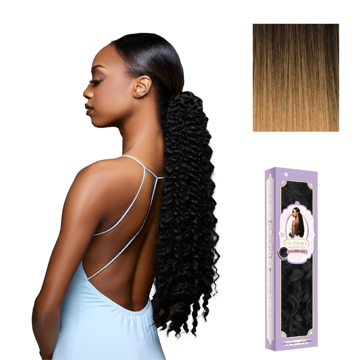 Sensationnel Glamora Glam Updo Hairextension-Unit 7,T2/27