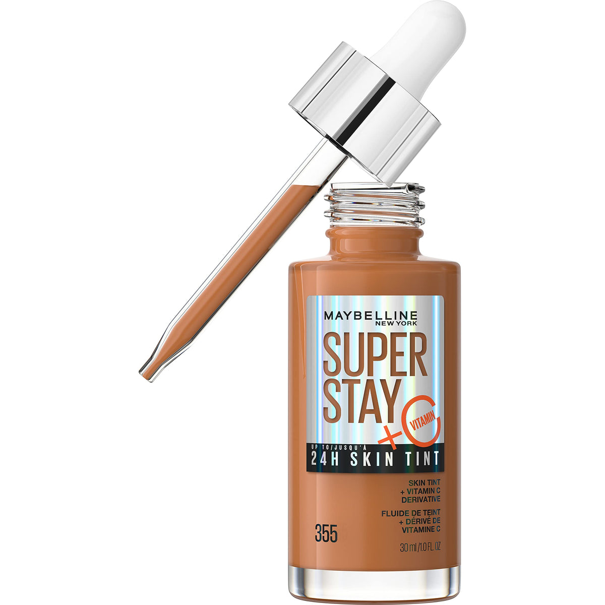 Maybelline Super Stay Up to 24HR Skin Tint, Radiant Light-to-Medium Coverage Foundation, Makeup Infused With Vitamin C, 335, 1 Count Beauty & Personal Care MAYBELLINE