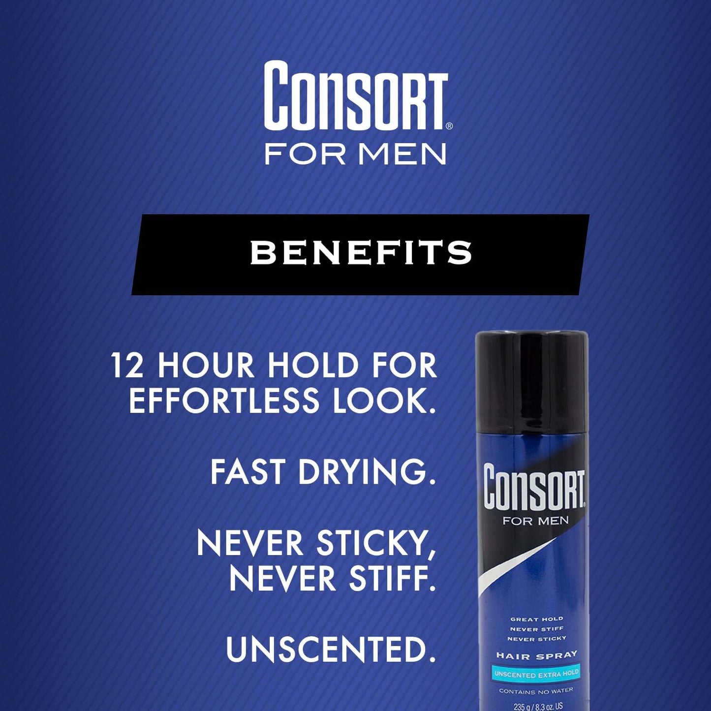 Consort Extra Hold Hair Spray, Unscented, 8.3 Oz Beauty & Personal Care Consort