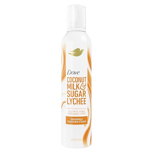 Dove Whipped Shower Foam Coconut & Lychee For Women for Hydrated & Soft Skin 10.3 OZ Beauty & Personal Care Dove