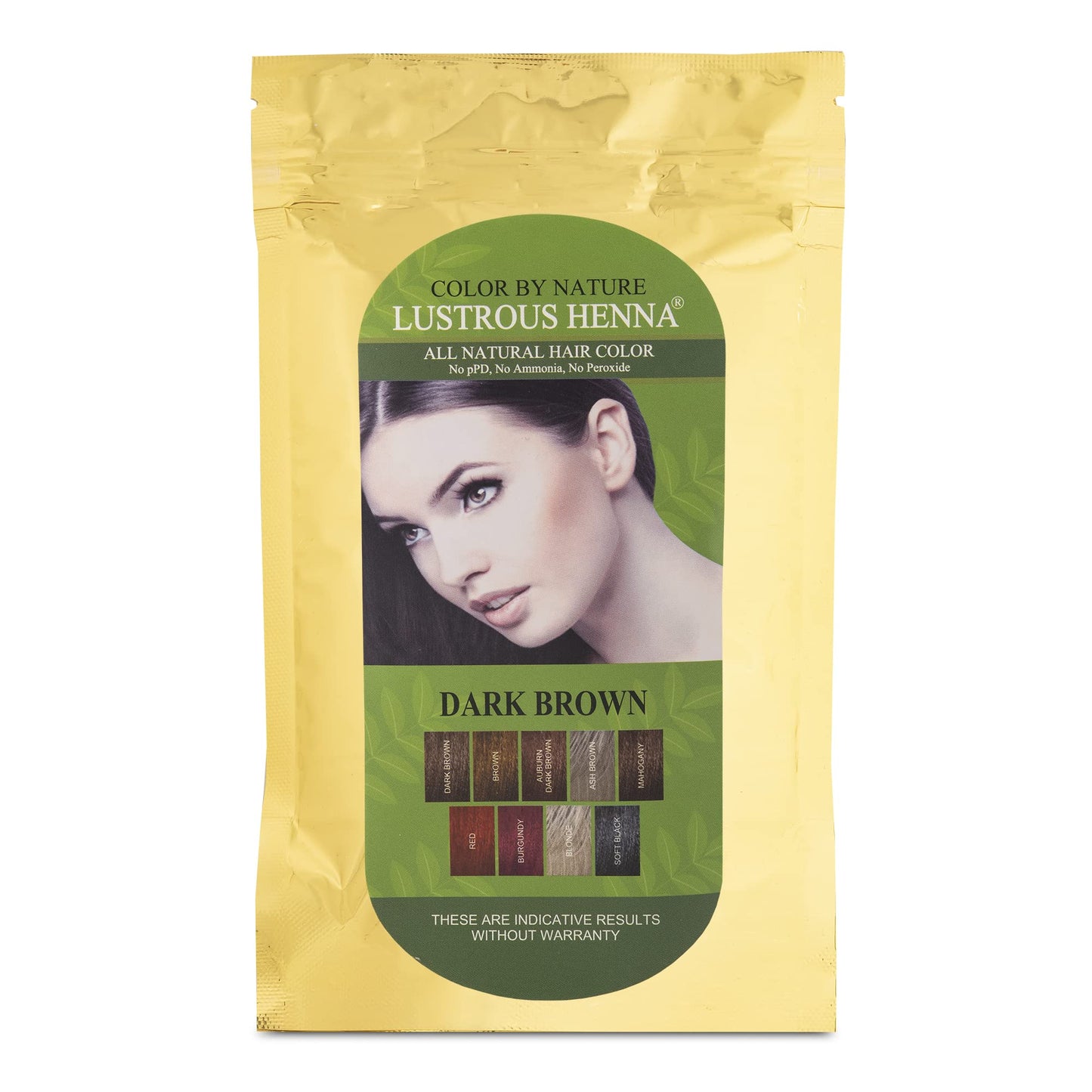 Dark Brown Color by Nature Lustrous Henna 100 grams Beauty & Personal Care Lustrous Henna