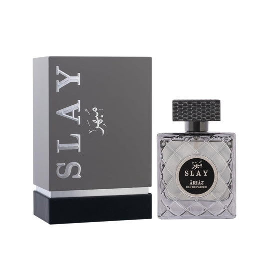 ARIAZ Slay UNISEX Eau de Parfum - The Scent for a Sharp Impact with Ginger, Violet Leaf, Mineral Salt, Sage, Vetiver, Sandalwood & Leather - Long Beauty & Personal Care ARIAZ