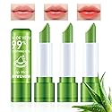 4PCS Aloe Vera Color Changing Lipstick,Temperature Color Change Lip Gloss Makeup Set,Waterproof Long Lasting Aloe Vera Tinted Lip Balm Beauty & Personal Care DWDiWen