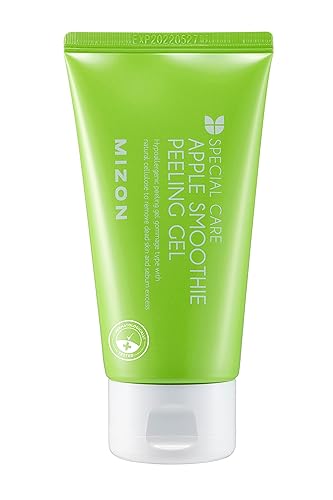 MIZON Apple Smoothie Peeling Gel for Smooth Glowing Skin, Deep Cleansing and Gentle Exfoliation with Natural Elasticity (120ml, 4.1 fl oz) Beauty & Personal Care MIZON