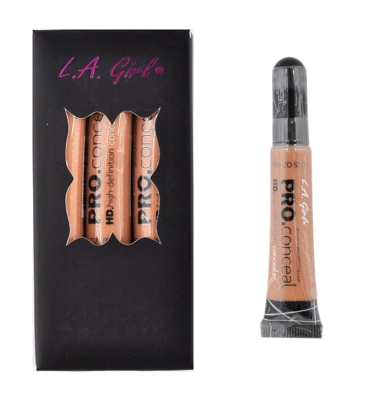 L.A. Girl 3 pcs Pro Coneal HD. High Definiton Concealer 0.25 OZ GC979 Almond Beauty & Personal Care L.A. Girl