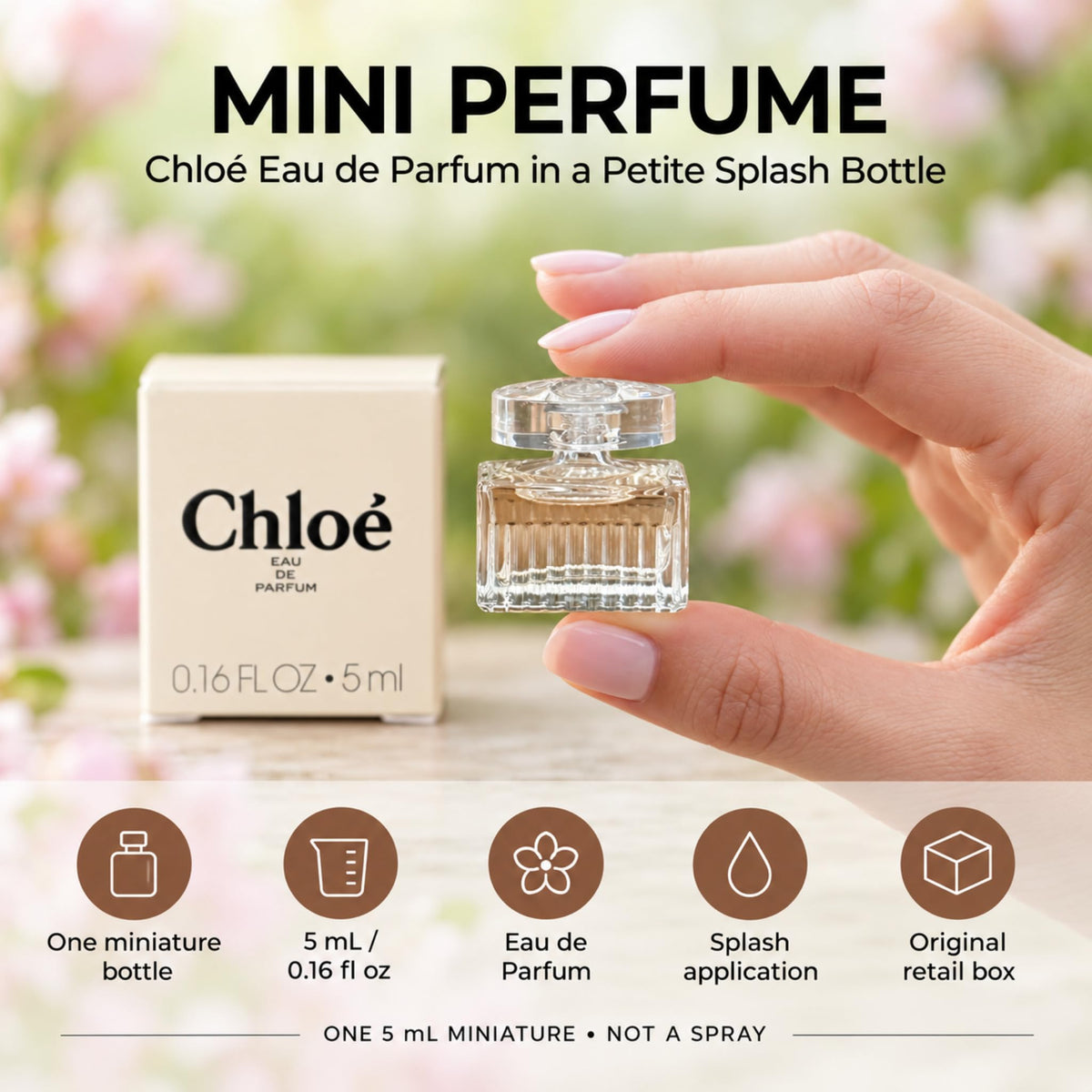 Chloe Perfume for Women EDP Mini Splash 0.16 Fl OZ