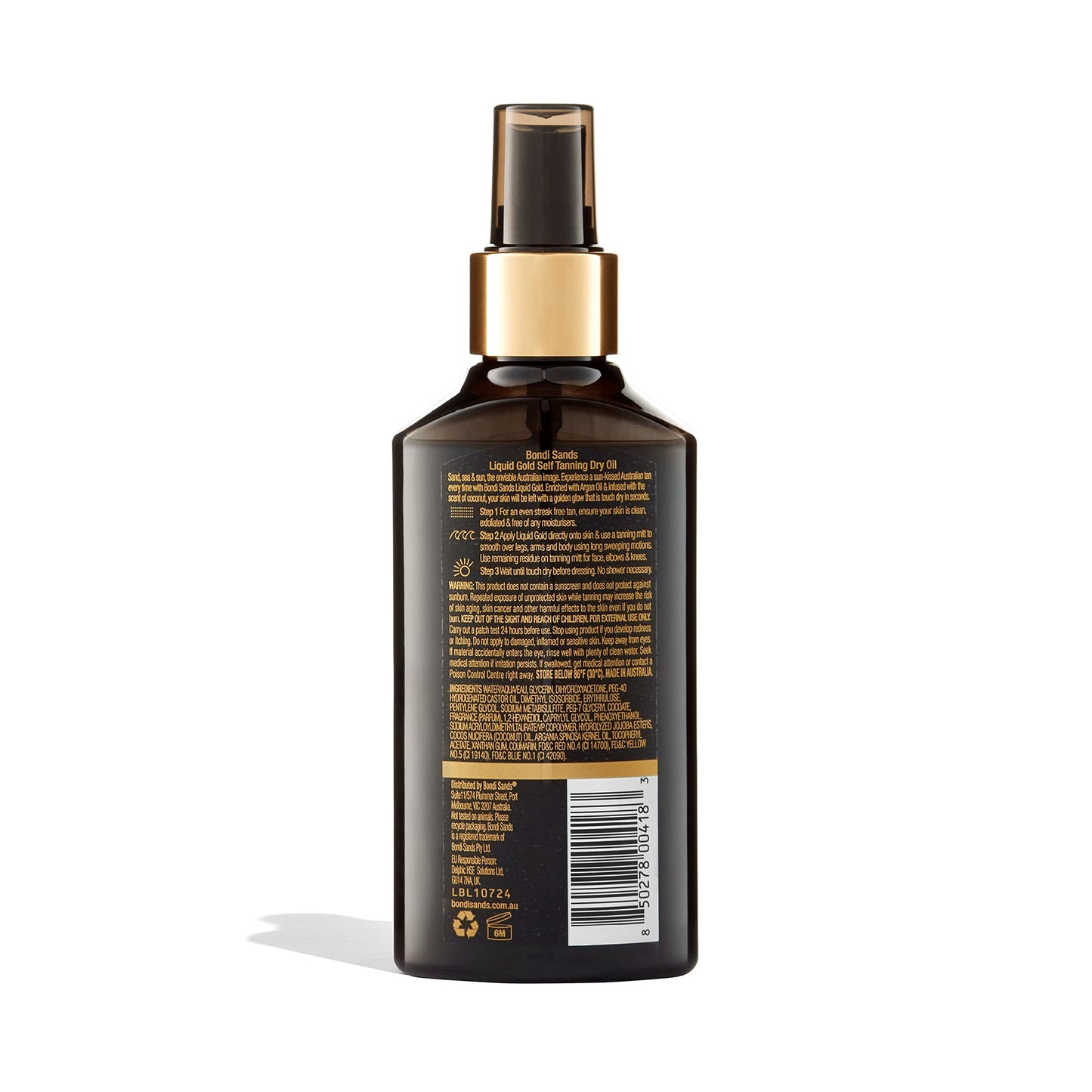 Bondi Sands Liquid Gold Self Tanning Dry Oil | Hydrating, Quick Drying, Tanning Dry-Oil for a Natural, Golden Look | 5.07 oz/150 mL Beauty & Personal Care Bondi Sands