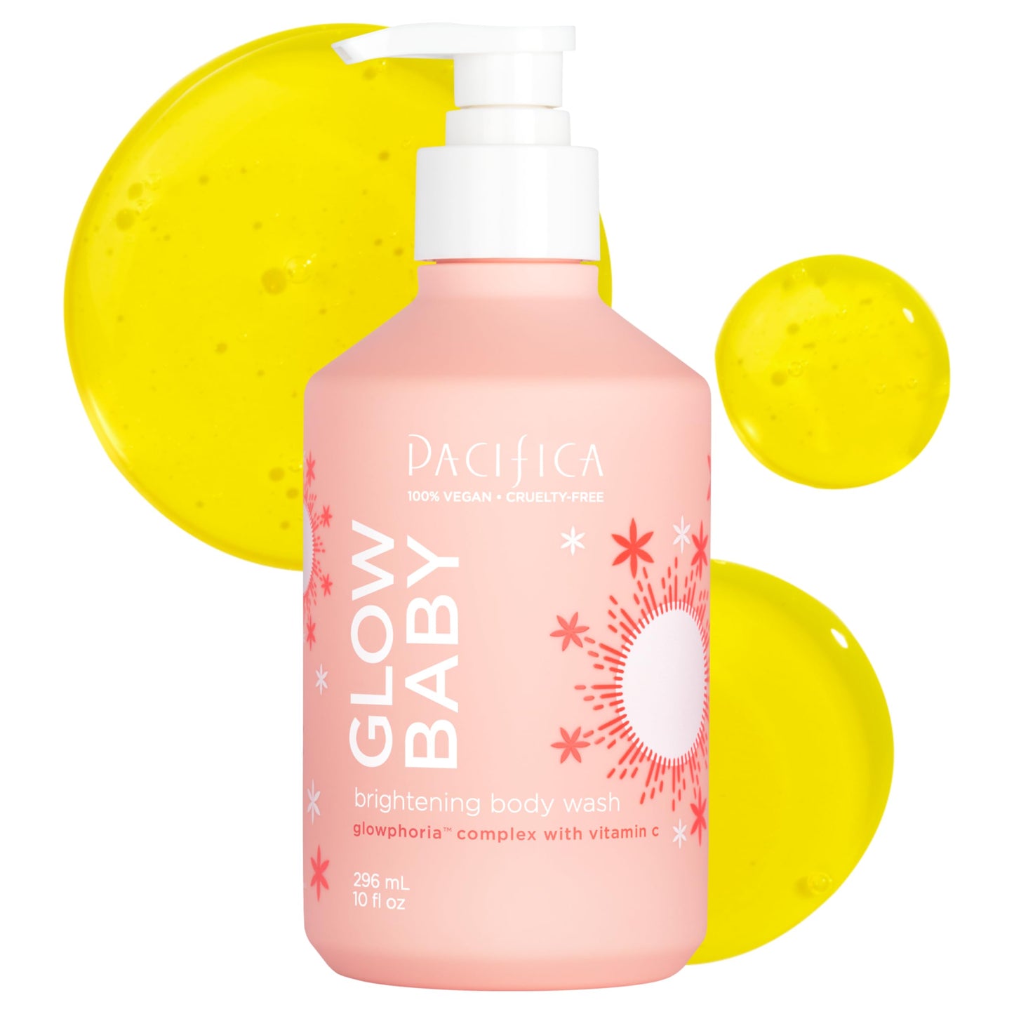 Pacifica Glow Baby Brightening Body Wash - Vitamin C & AHA Exfoliating Body Wash for Glowing Skin, Moisturizing Daily Shower Gel for Dull Dry Skin Beauty & Personal Care Pacifica