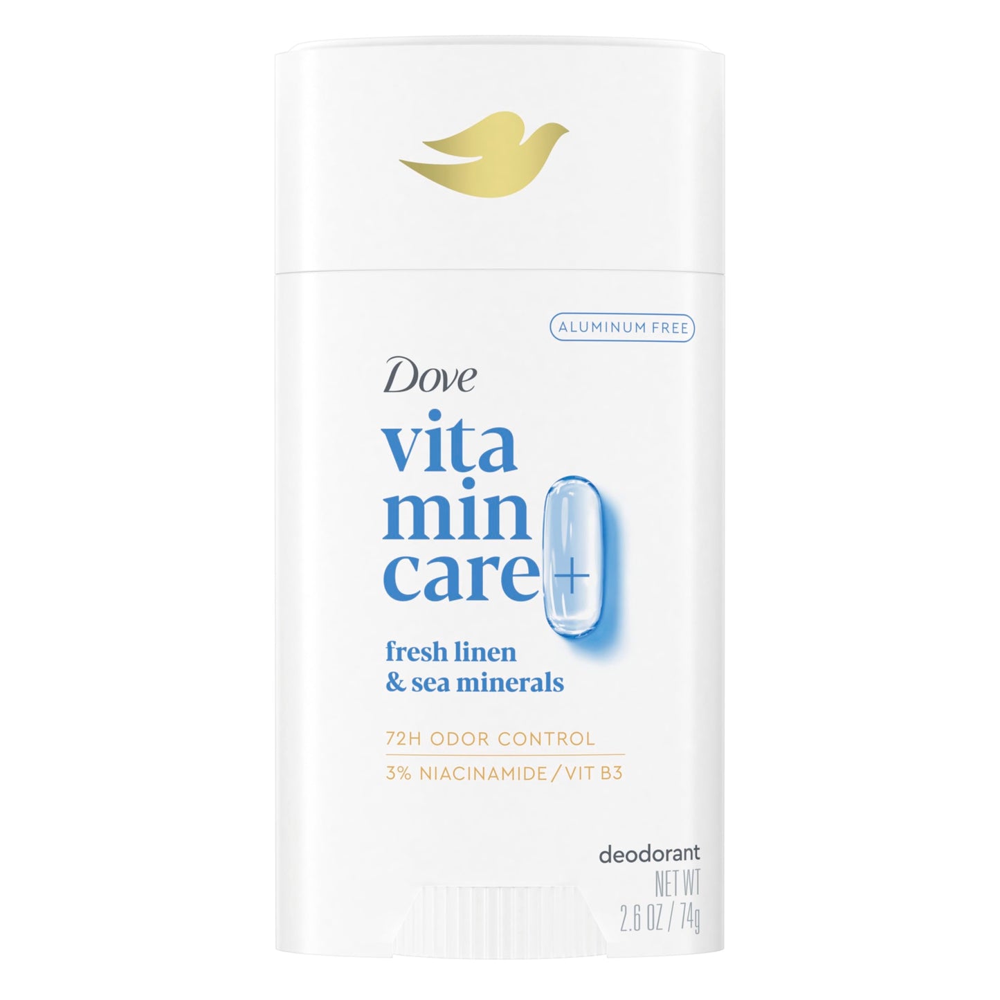 Dove VitaminCare+ Deodorant Stick Fresh Linen & Sea Mineral Aluminum Free 2.6 oz Beauty and Personal Care Dove