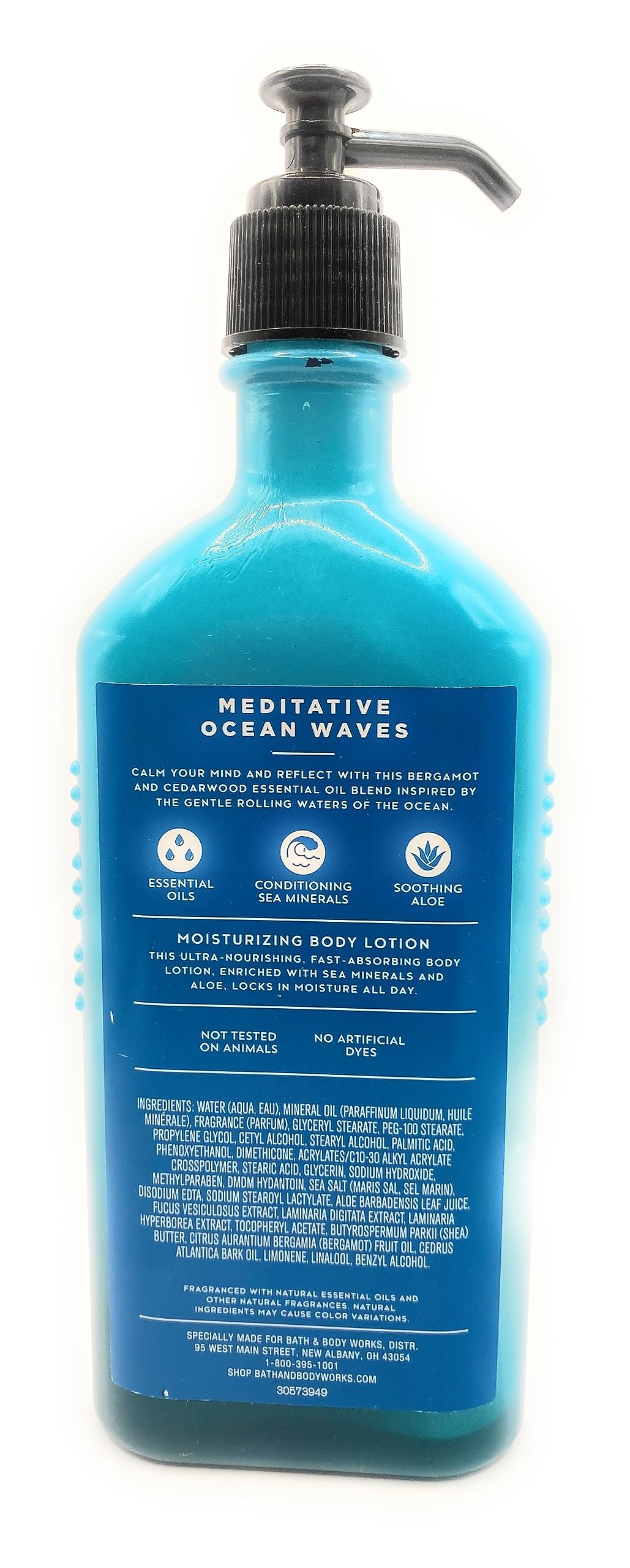 Bath & Body Works Aromatherapy Meditative Ocean Waves - Bergamot Cedarwood Sea Minerals + Aloe Body Lotion, 6.5 Ounce Beauty & Personal Care Bath & Body Works