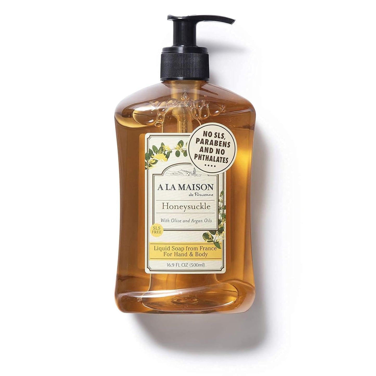 A LA MAISON French Liquid Hand Soap, Honeysuckle - Natural Hand Wash Made with Essential Oils - Biodegradable, Plant-Based, Vegan, Cruelty-Free Beauty & Personal Care A LA MAISON