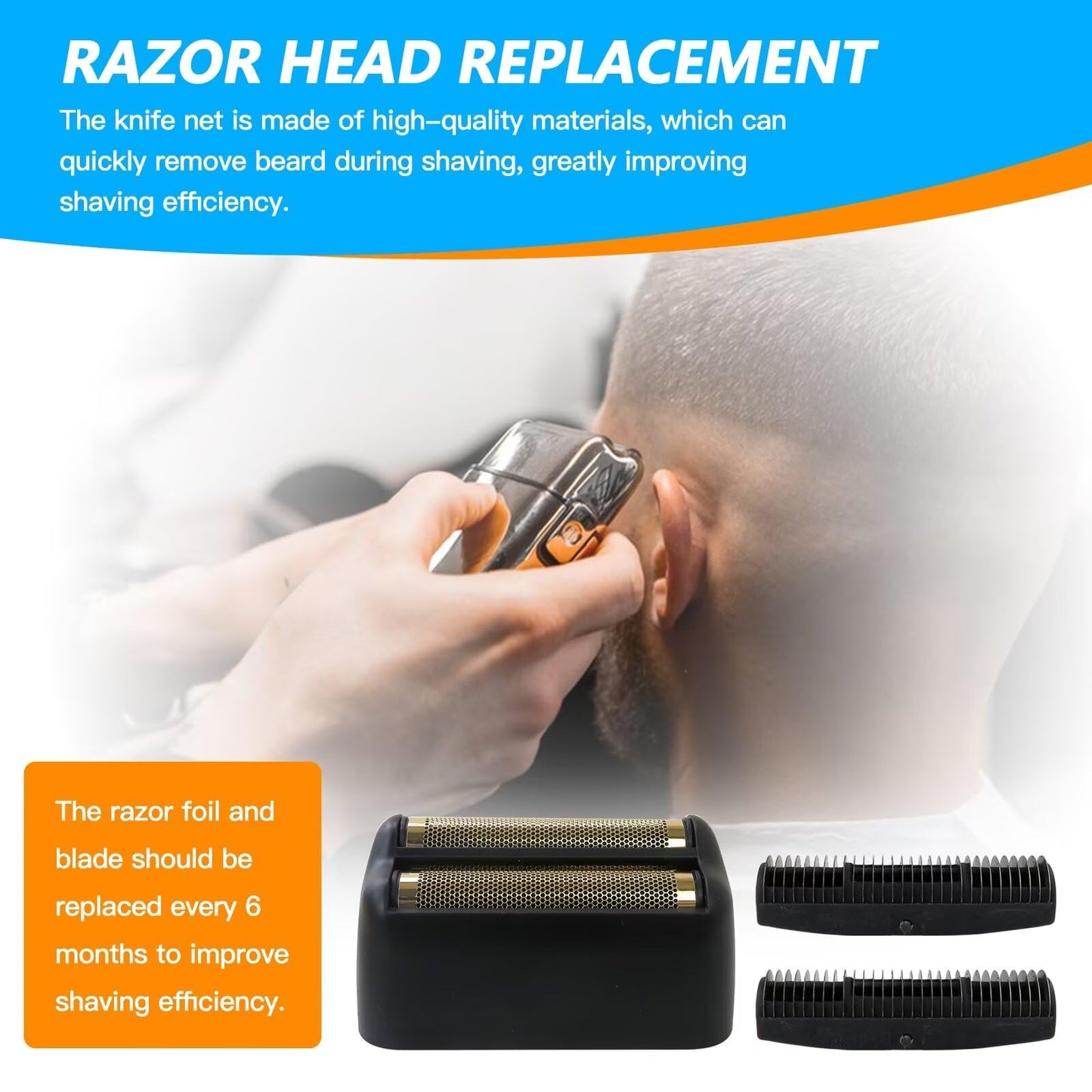 Upgraded Double Foil Replacement Cutter Head, Matte Black Head for BaBylis PRO FX3 FX FXRF2G Beauty and Personal Care Acupress