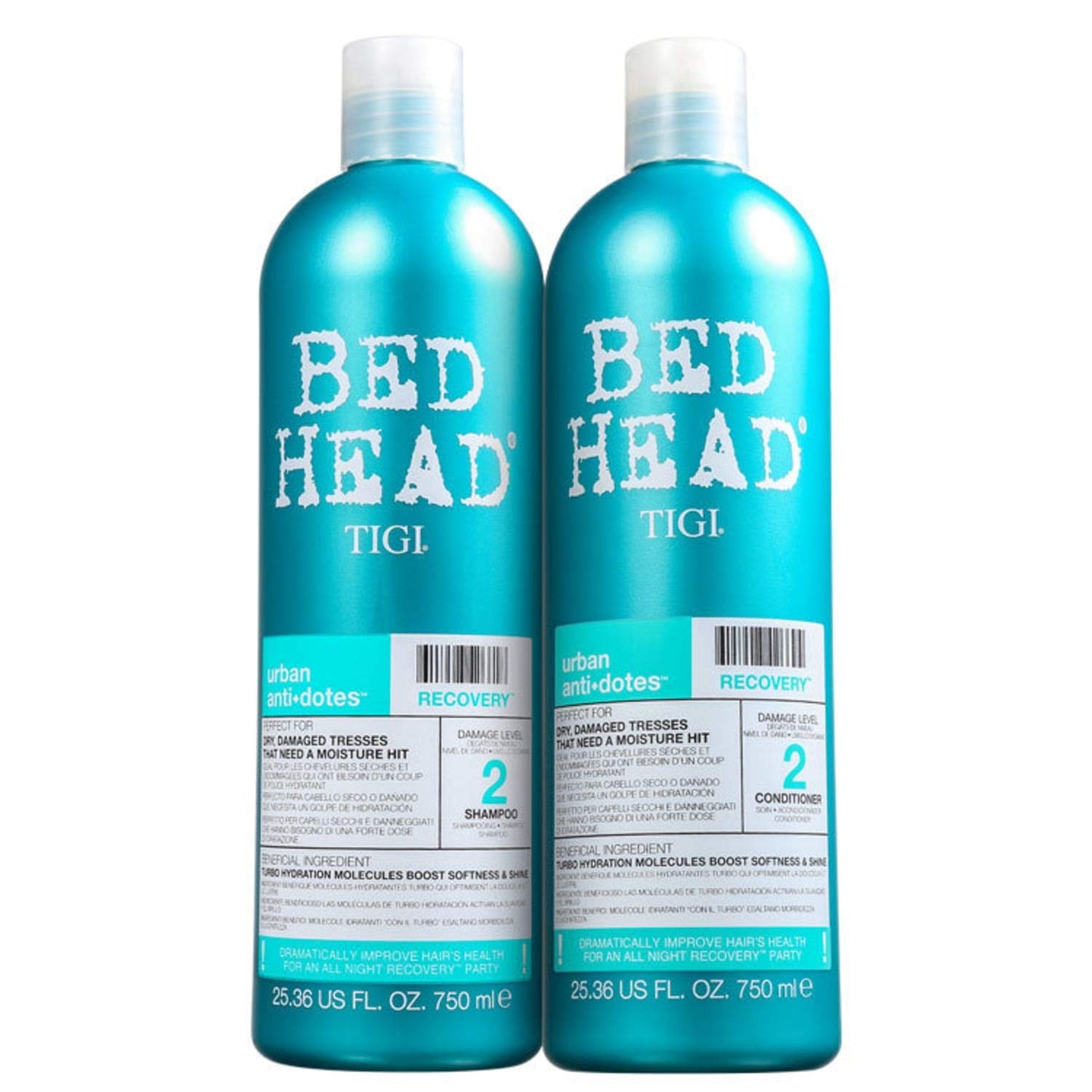 TIGI Bed Head Urban Anti-dote PFZoVz Recovery Shampoo & Conditioner Duo Damage Level 2, 25.36 Oz, 2 Units Beauty & Personal Care TIGI