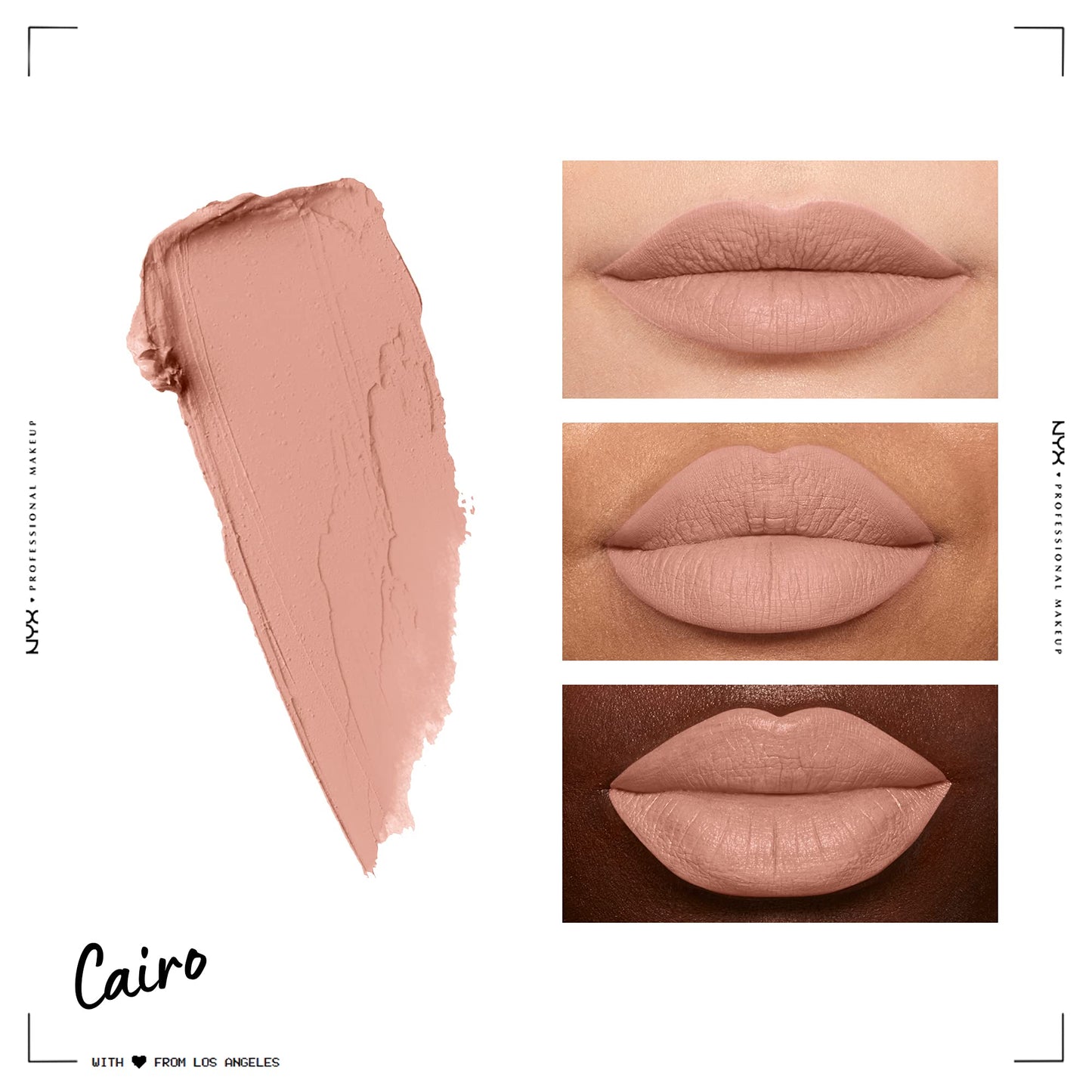 NYX PROFESSIONAL MAKEUP Soft Matte Lip Cream, Lightweight Liquid Lipstick - Cairo (Matte Pure Nude) Beauty & Personal Care NYX PROFESSIONAL MAKEUP