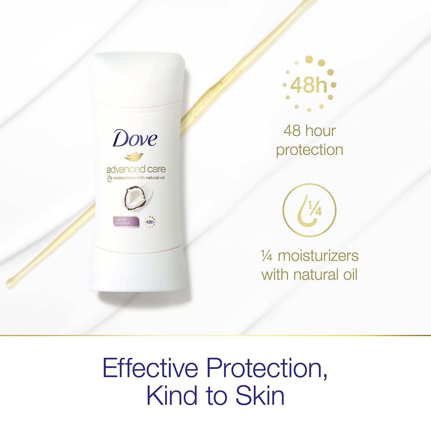 Dove Antiperspirant Deodorant with 48 Hour Protection Caring Coconut Deodorant for Women 2.6 oz Beauty and Personal Care Dove