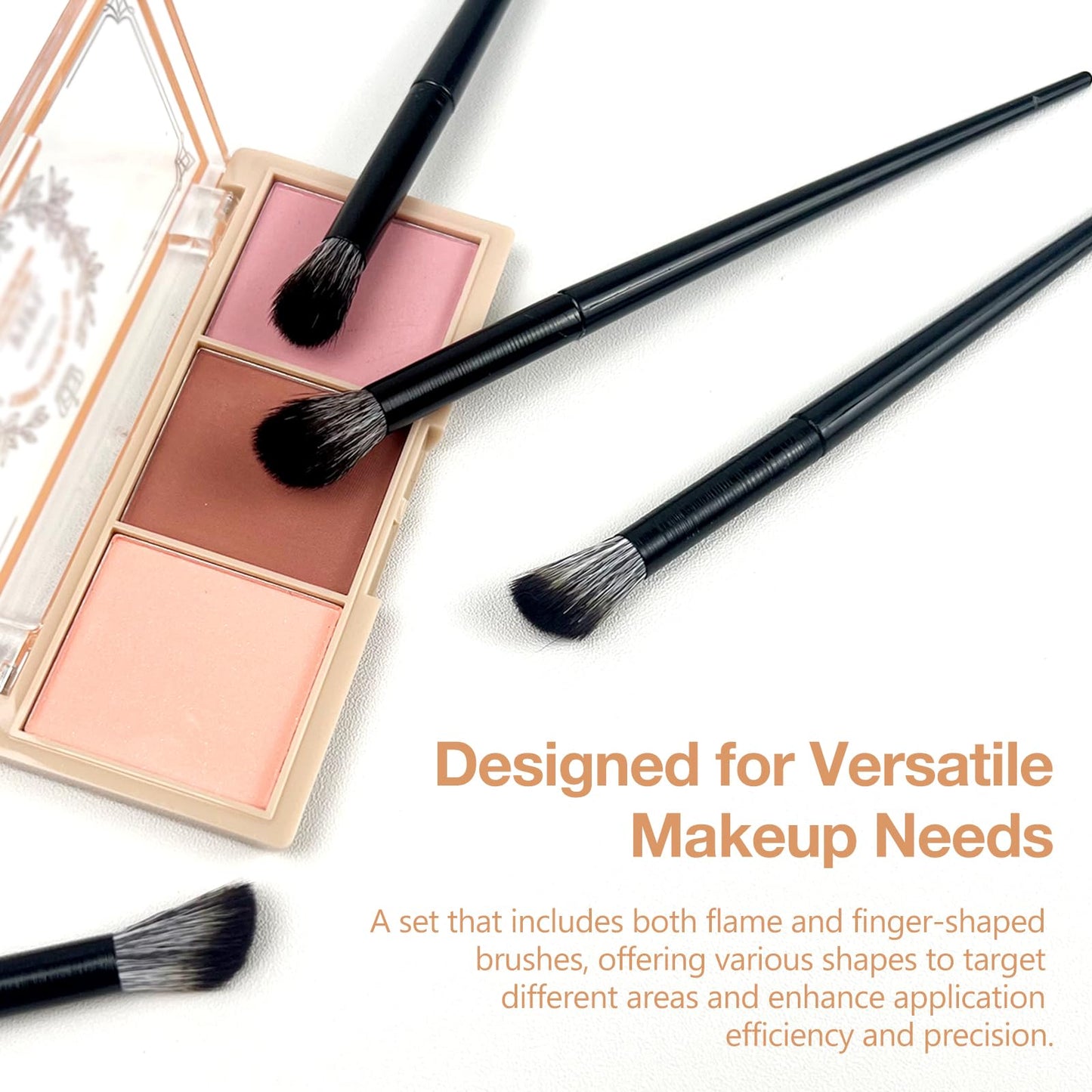 Fluffy Eye Brush - Multi-Purpose Eyeshadow & Concealer Brush for Soft-Focus Finish, Vegan & Cruelty-Free Synthetic Bristles Beauty & Personal Care Brvlsoc