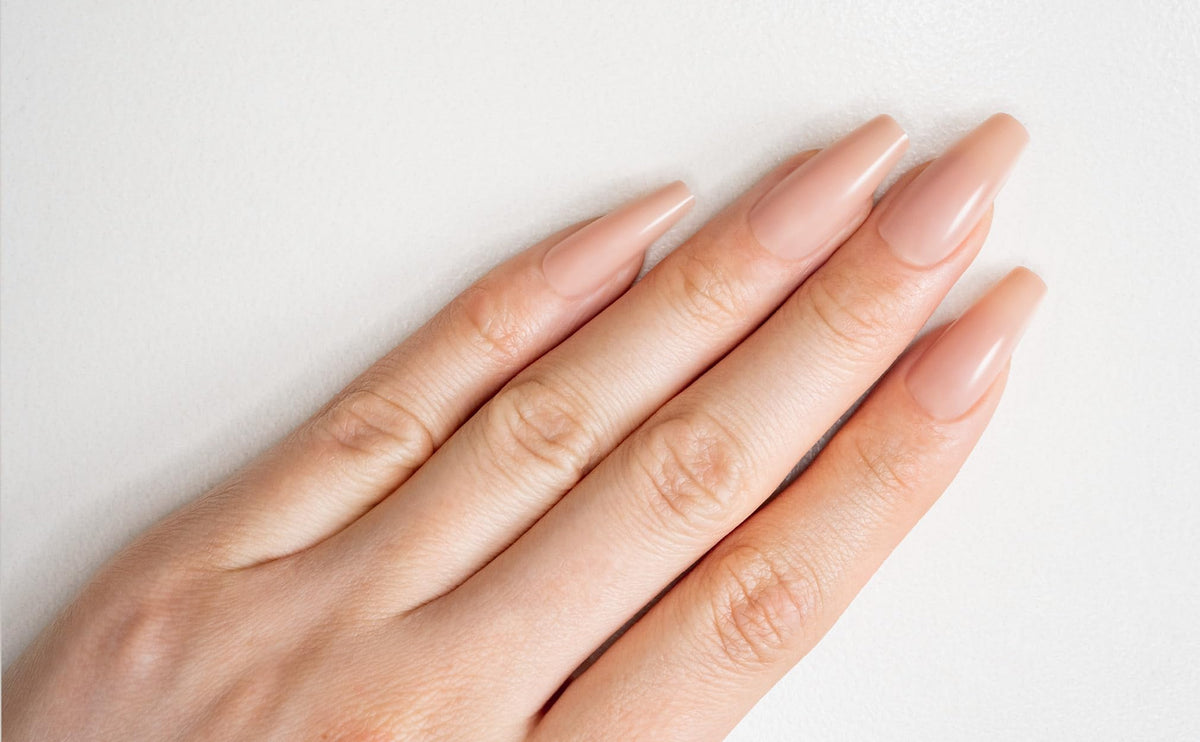 Gelish Nude Soft Gel™ Tips Press on Nails Extension - Pink Nude Medium Coffin, 120 Count