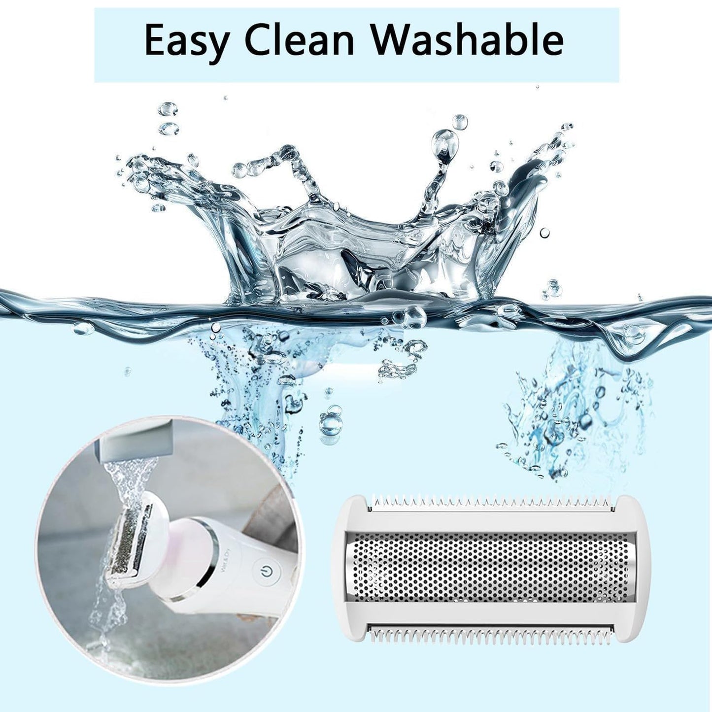 Replacement Shaver Head Foil Blade, Stainless Steel Electric Razor Replacement Head for Women, Compatible with BRL140 BRL146 Models, Wet Dry Trimmer Beauty and Personal Care lvifloae