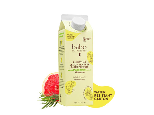 Babo Botanicals, Shampoo Purifying Lemon Myrtle Tea Tree, 12 Fl Oz Beauty & Personal Care Babo Botanicals