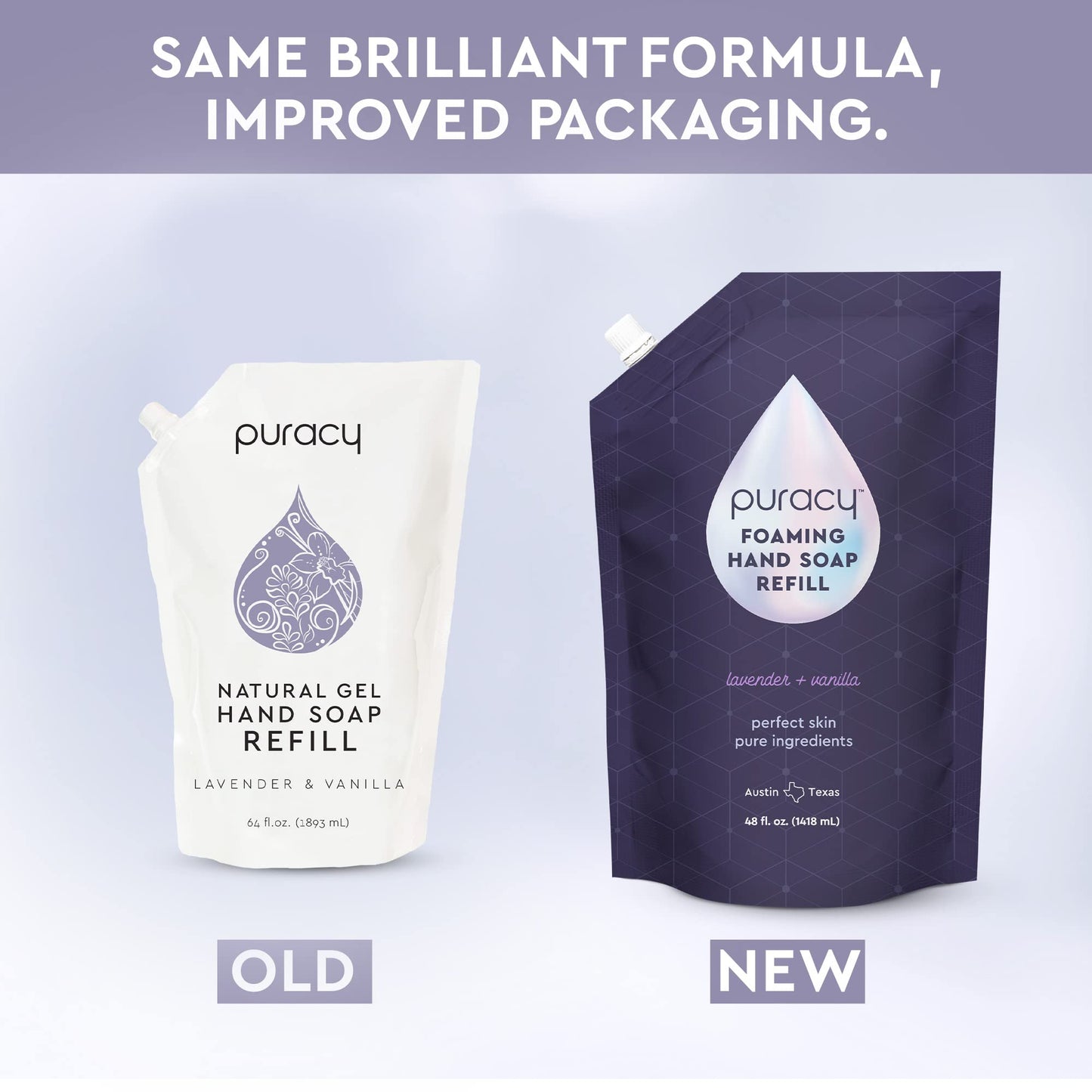 Puracy Foaming Hand Soap Refill - Plant-Powered Natural Hand Soap As Seen on TikTok, Non-Toxic, Sulfate-Free Liquid Soap, Moisturizing Foam Handwash Beauty & Personal Care Puracy