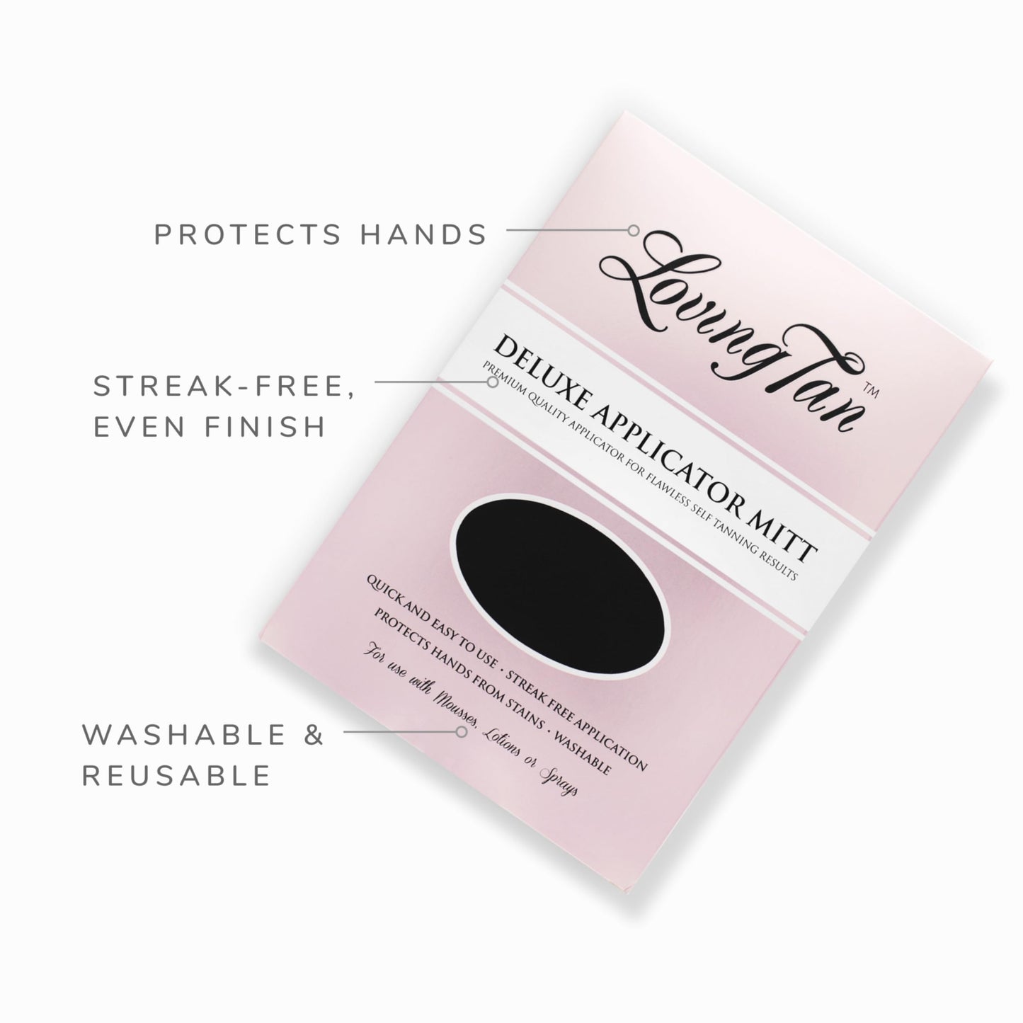 Loving Tan Self Tanning Deluxe Applicator Mitt, Washable & Durable Design for a Salon-Style, Streak Free Finish, Use with Self Tan Mousses, Sprays Beauty & Personal Care Loving Tan