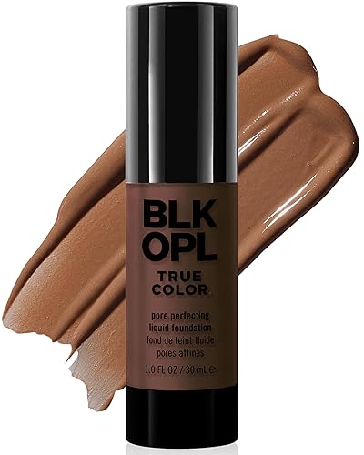 BLK/OPL TRUE COLOR Pore Perfecting Liquid Foundation, Black Walnut - enriched with Vitamins C & E, paraben-free, fragrance-free, cruelty-free Beauty & Personal Care Black Opal