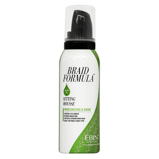 EBIN NEW YORK Braid Formula Setting Mousse Olive Oil - Lightweight Braid Foam for Braids, Twists & Locs, for Men & Women, Moisturizing, Anti-Frizz, No Beauty & Personal Care EBIN NEW YORK