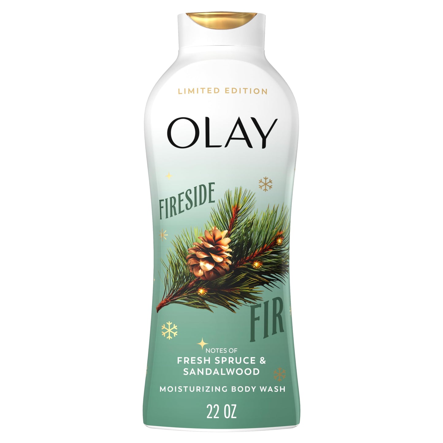 Olay Body Wash for Women, Hydrating & Moisturizing, Holiday Edition, With Plant Based Cleansers, B3 Complex, For All Skin Types, Fireside Fir Beauty & Personal Care Olay
