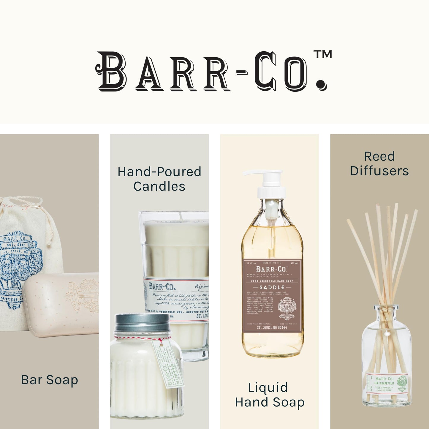 Barr-Co. Original Scent Fine Hand Made Bath Salts, Vanilla Coconut Bath Salts with Oatmeal and Vetiver, Relaxing Bath Products for Women & Men, 32 oz Beauty and Personal Care BARR-CO