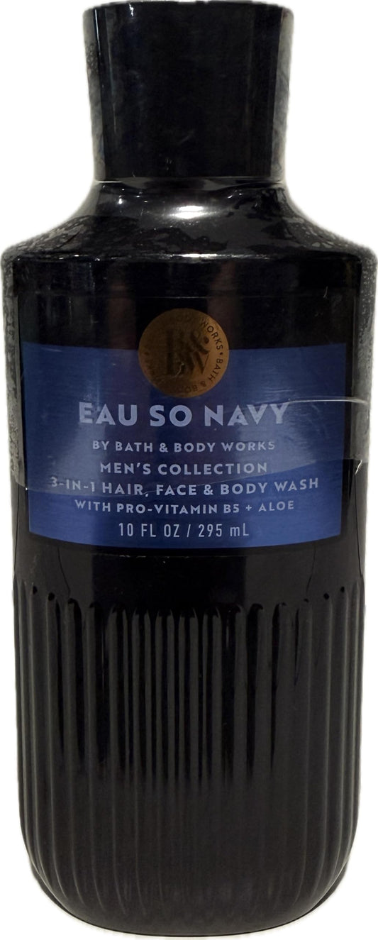 Bath & Body Works Eau So Navy 3-in-1 Hair, Face & Body Wash 10 Ounce Beauty & Personal Care Bath & Body Works