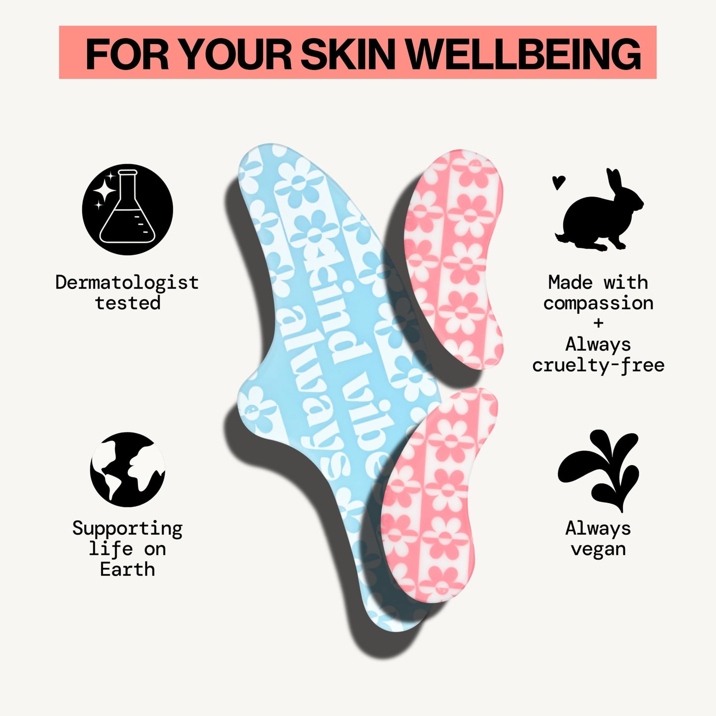 Pacifica Reusable Mask Set - Silicone Undereye & Brow Mask Set for Forehead & Under Eye, Anti-Wrinkle, Firming, Pair with Serum, Vegan & Cruelty-Free Beauty & Personal Care Pacifica