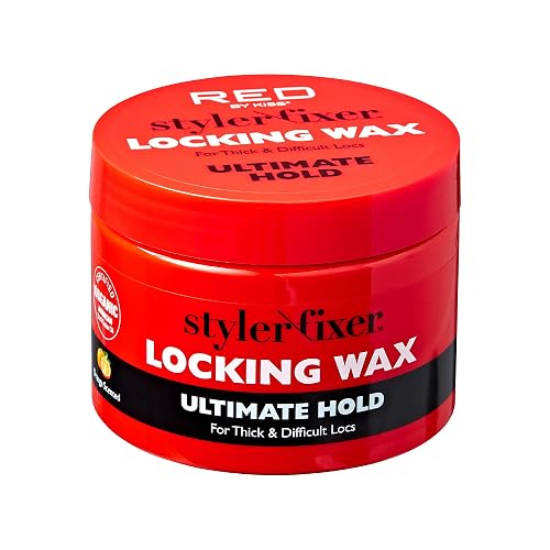 Red by Kiss Hold Locking Gel Ultimate Hold for Thin Locs & Twists, Hydrating, Conditioning, Non-Frizz, Non-Flaking, No Build-Up, Enriched Beauty & Personal Care Red by Kiss