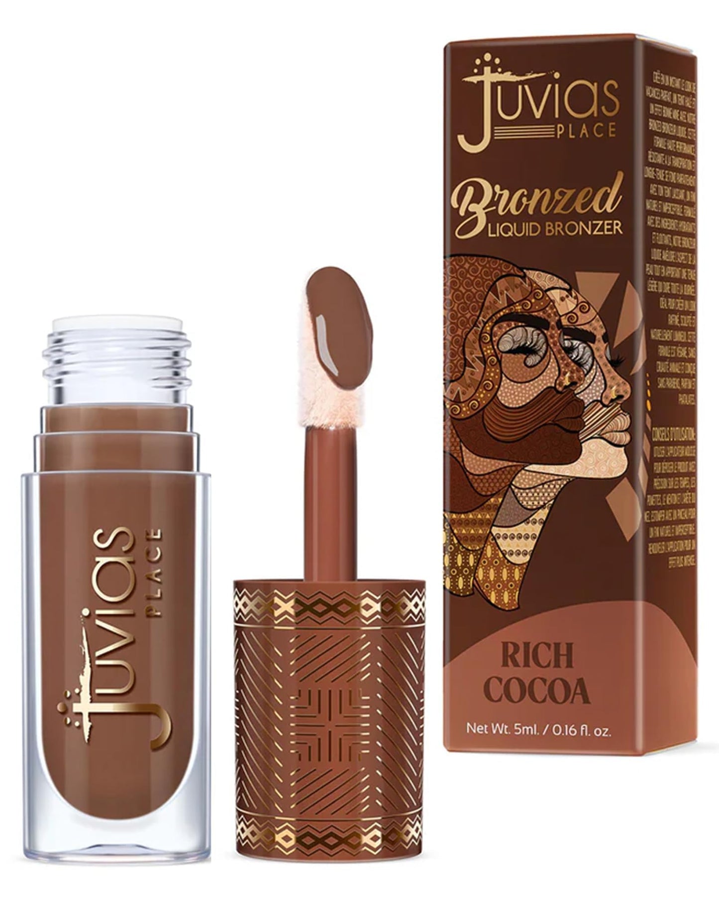 Juvia’s Place Bronzed Liquid Bronzer - Rich Cocoa - Liquid Bronzer for Face with Silky Blendable Texture - Buildable Coverage for Natural Contour Beauty & Personal Care Juvia's Place