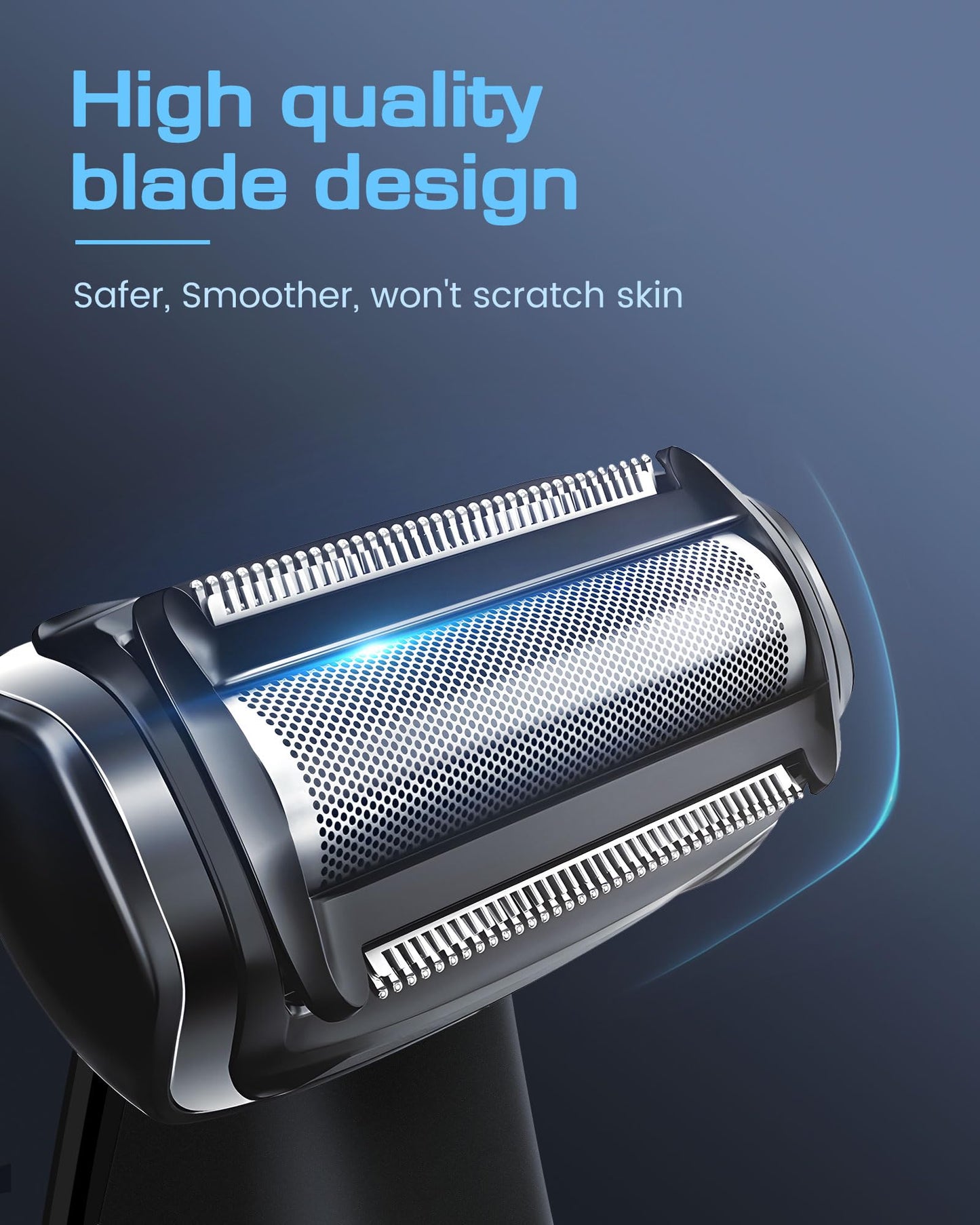 Mens Back Shaver with Long Handle, Multifunctional Self-Service Electric Back Hair Razor with Detachable Handle, Trimmer for Men with Back Attachment Beauty and Personal Care kurtmark