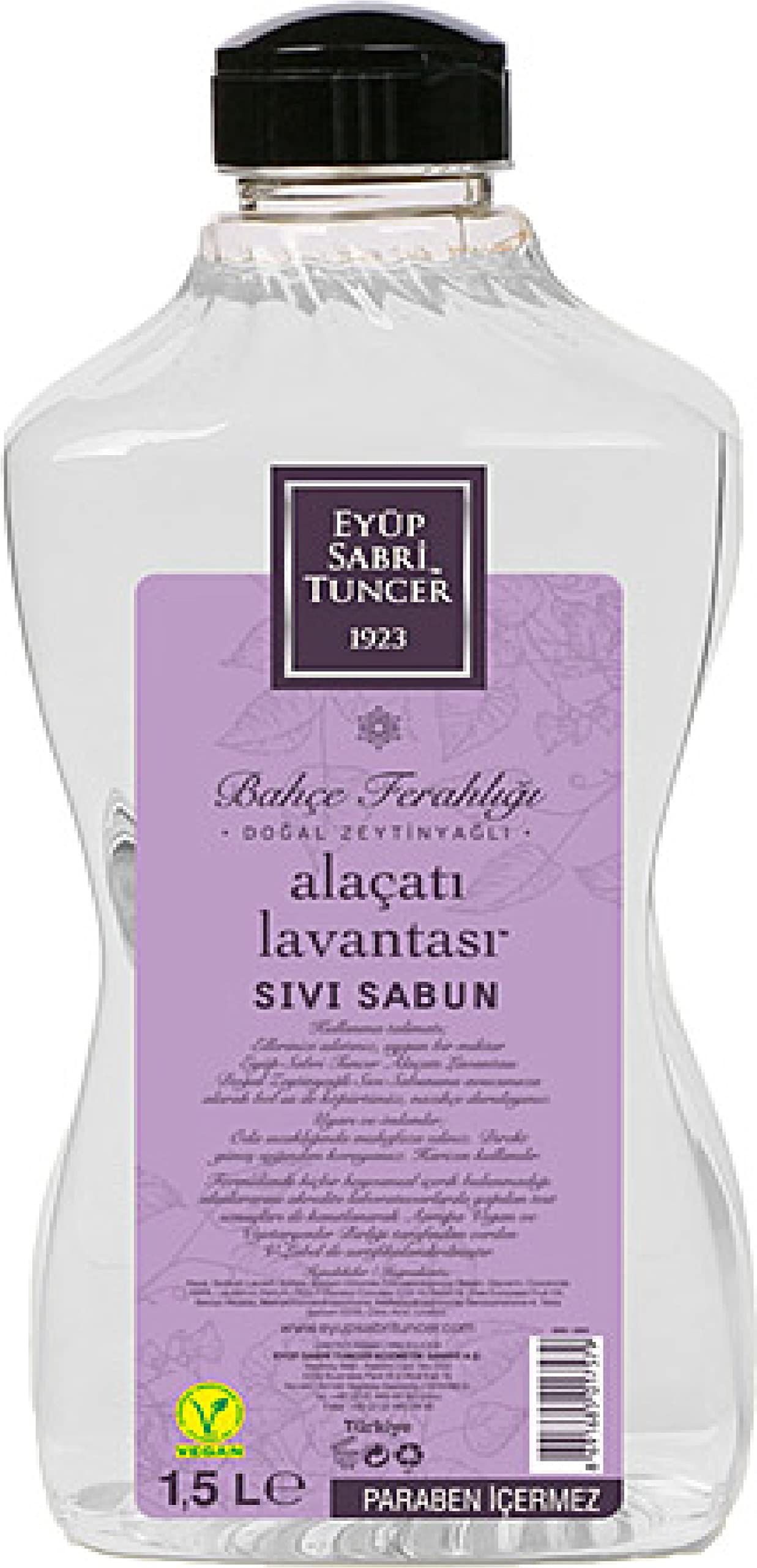 EST Eyup Sabri Tuncer 1923 - Natural Soap Series (Liquid Alacati Lavender -Natural Olive Oil, 1500ml) Beauty & Personal Care EST