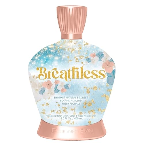 Designer Skin Breathless Shimmer Natural Bronzer Tanning Lotion 13.5 fl oz with 2 packets of Rue La La and Body Stickers Beauty & Personal Care Australian Gold