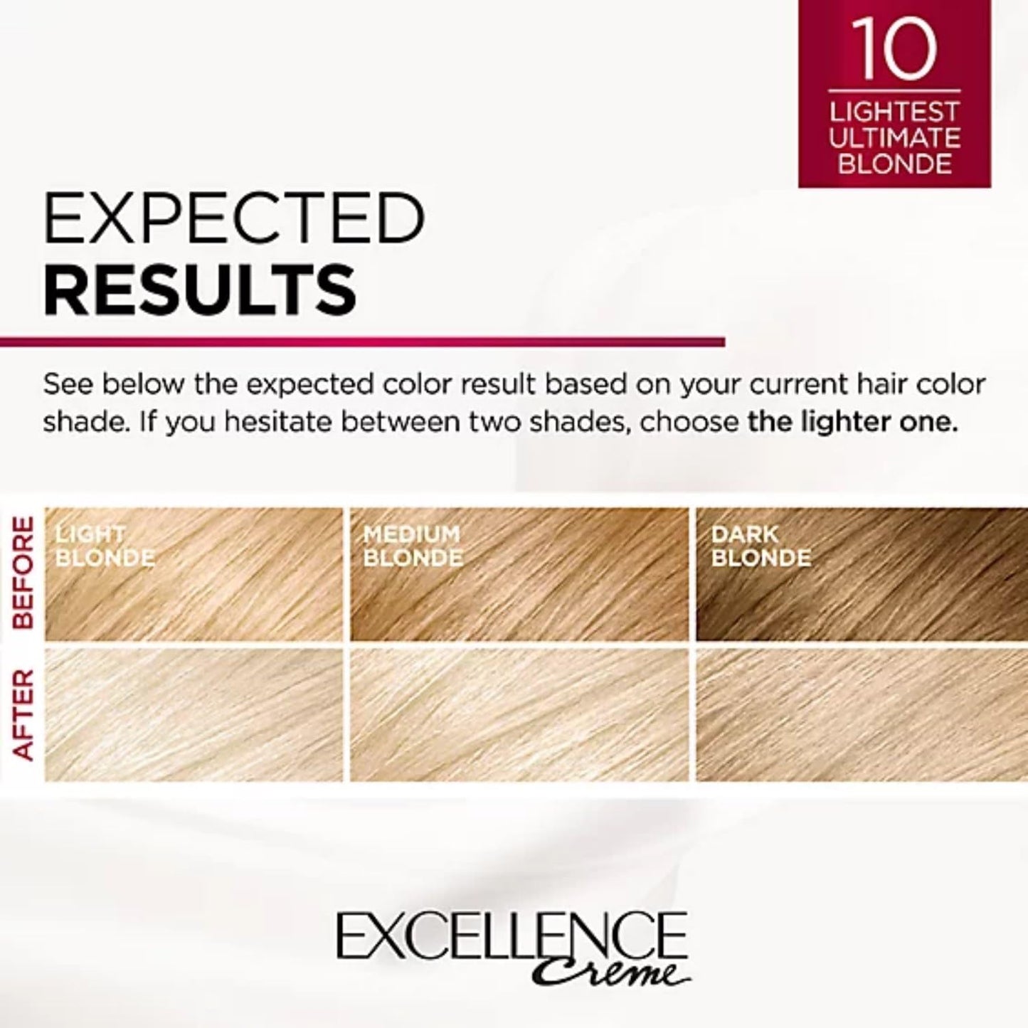 L’Oreal ParisExcellence Creme Haircolor, Lightest Ultimate Blonde 10 1 ea Beauty & Personal Care L'Oreal Paris
