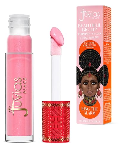 Juvia's Place Beautiful Big Lip Plumper - Ring The Alarm | Stunning Pink Shimmer Gloss for Full, Defined Lips | Plumping, Hydrating & High-Shine Beauty & Personal Care Juvia's Place