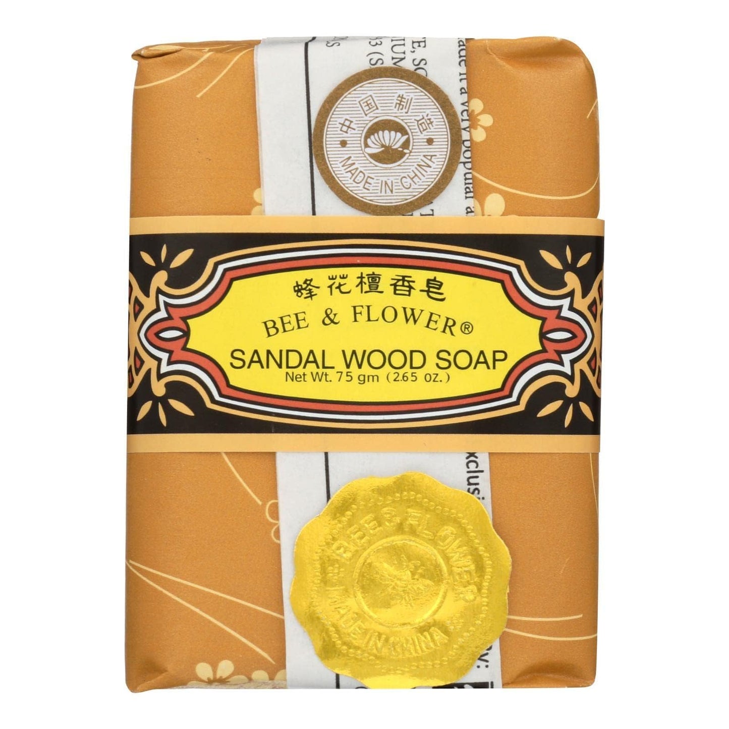 Bee & Flower - Chinese Sandalwood Soap 2.65oz - 12/case Beauty & Personal Care Bee & Flower