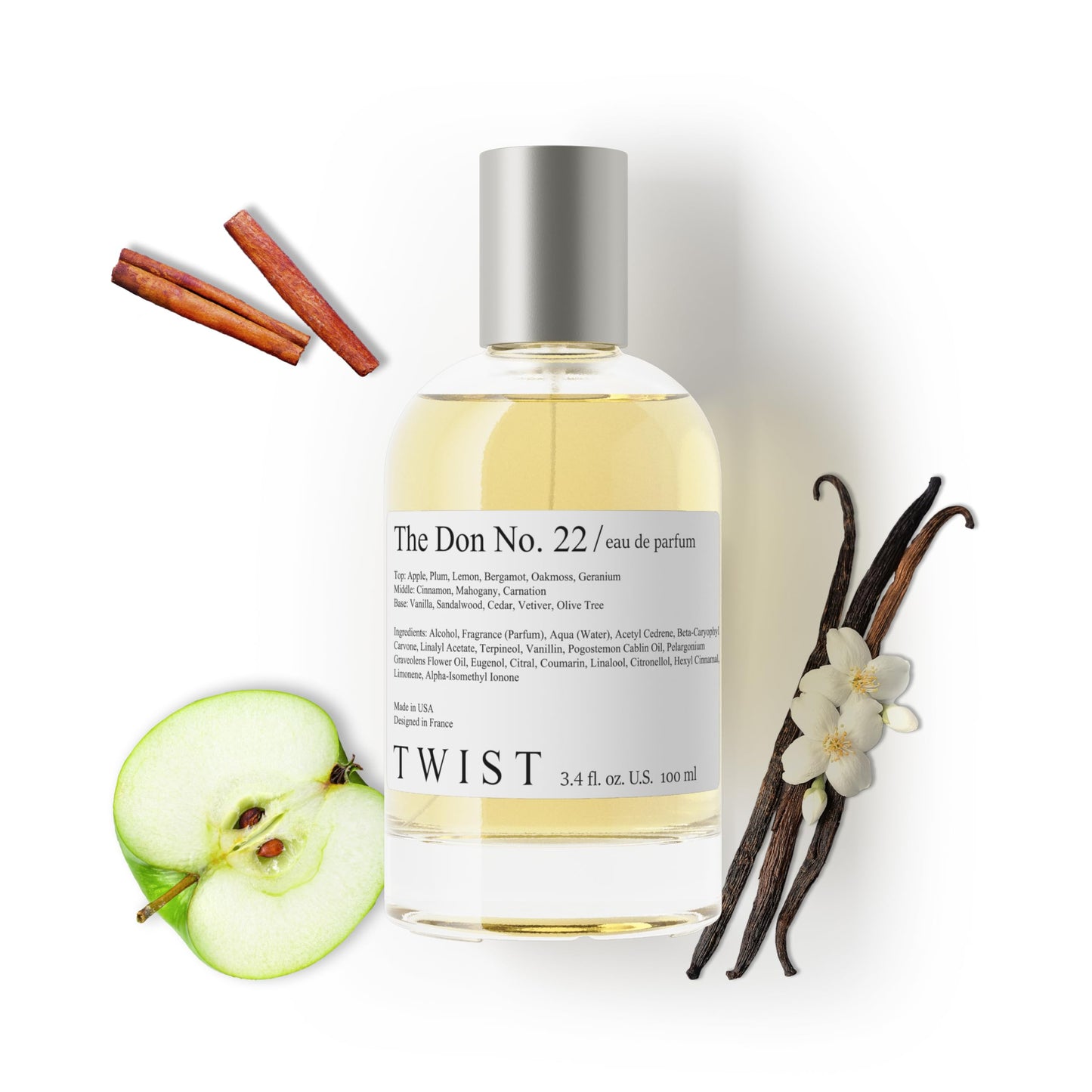 Twist The Don No. 22 - Eau De Parfum Inspired by Boss Bottled EDT, Long-Lasting Perfume For Men, Paraben Free, Vegan, Clean Ingredients, Apple Beauty & Personal Care HOUSE OF TWIST
